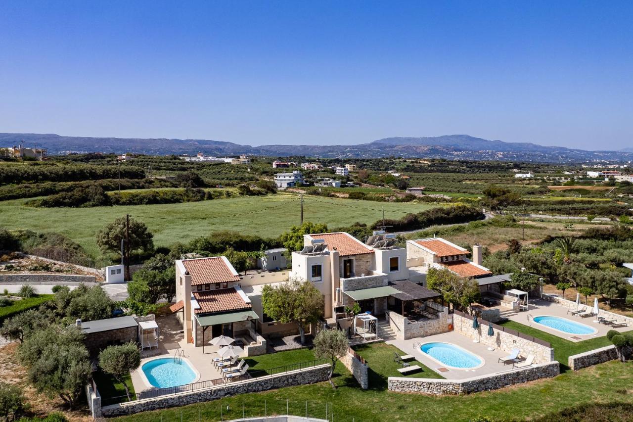 Stavromenos Villas - Private Pools & Seaview - 500M From Beach Kültér fotó