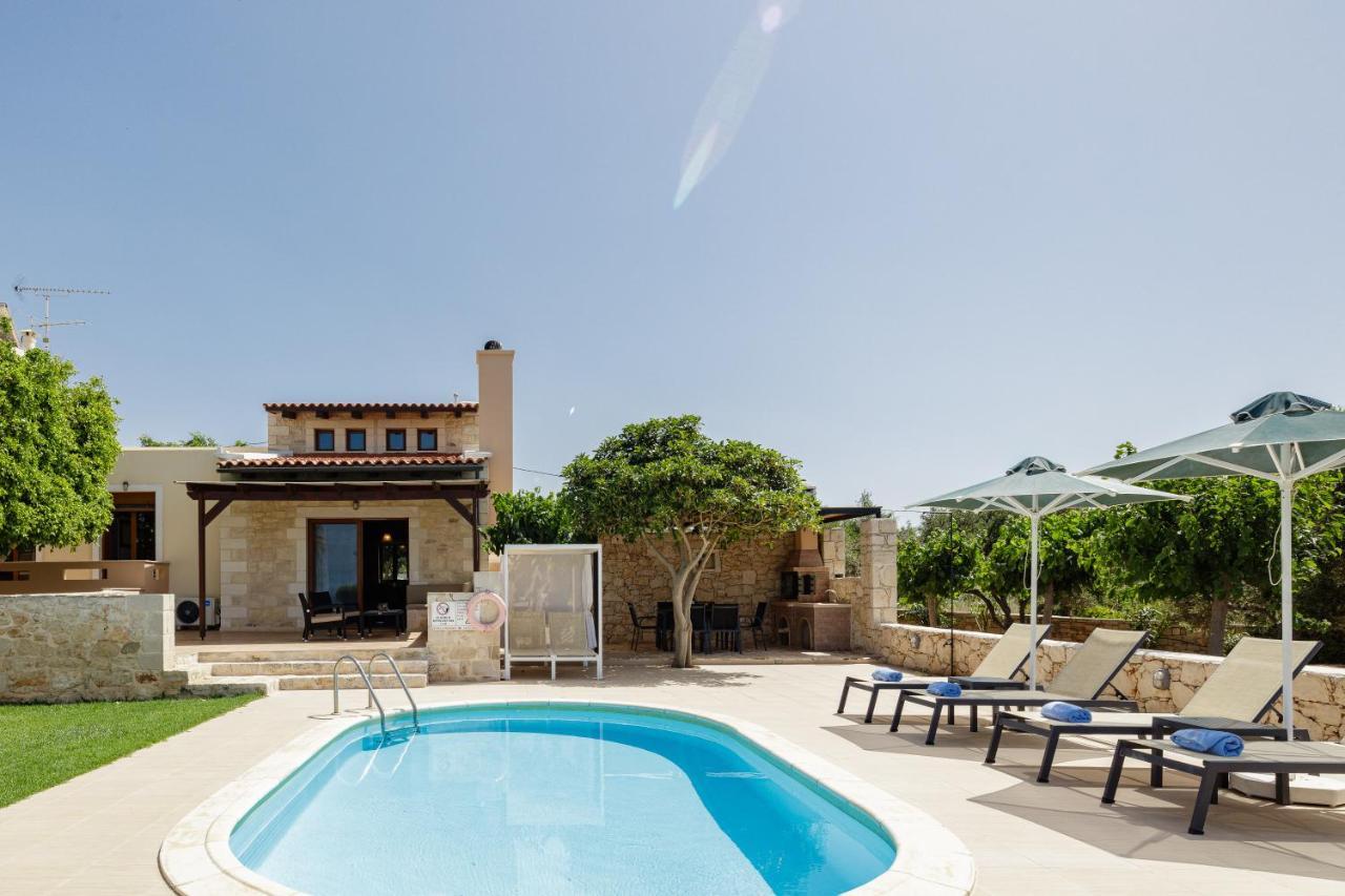 Stavromenos Villas - Private Pools & Seaview - 500M From Beach Kültér fotó