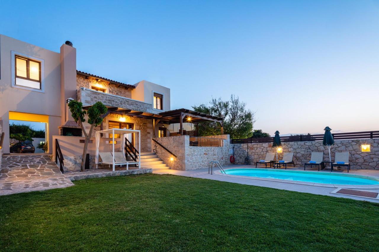 Stavromenos Villas - Private Pools & Seaview - 500M From Beach Kültér fotó