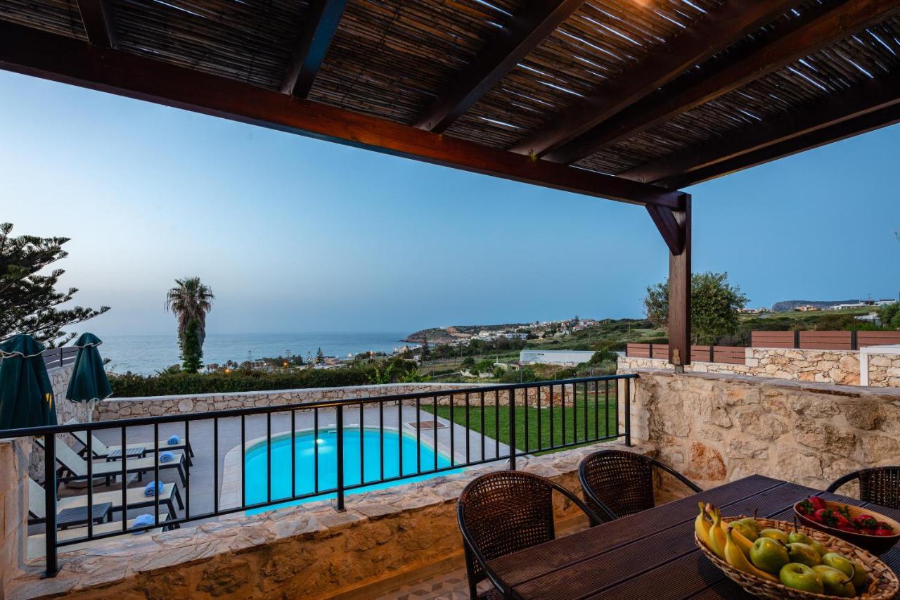 Stavromenos Villas - Private Pools & Seaview - 500M From Beach Kültér fotó