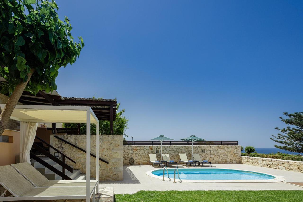 Stavromenos Villas - Private Pools & Seaview - 500M From Beach Kültér fotó