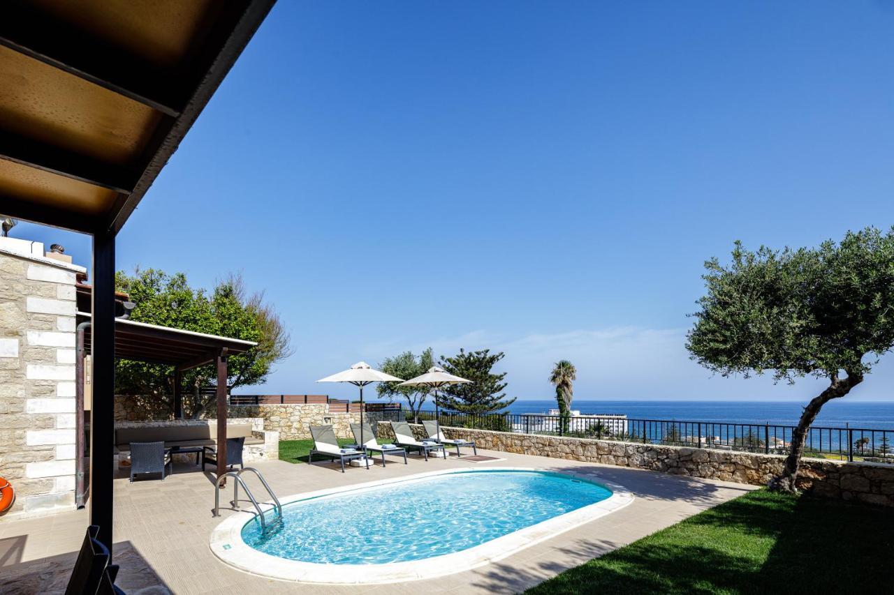 Stavromenos Villas - Private Pools & Seaview - 500M From Beach Kültér fotó